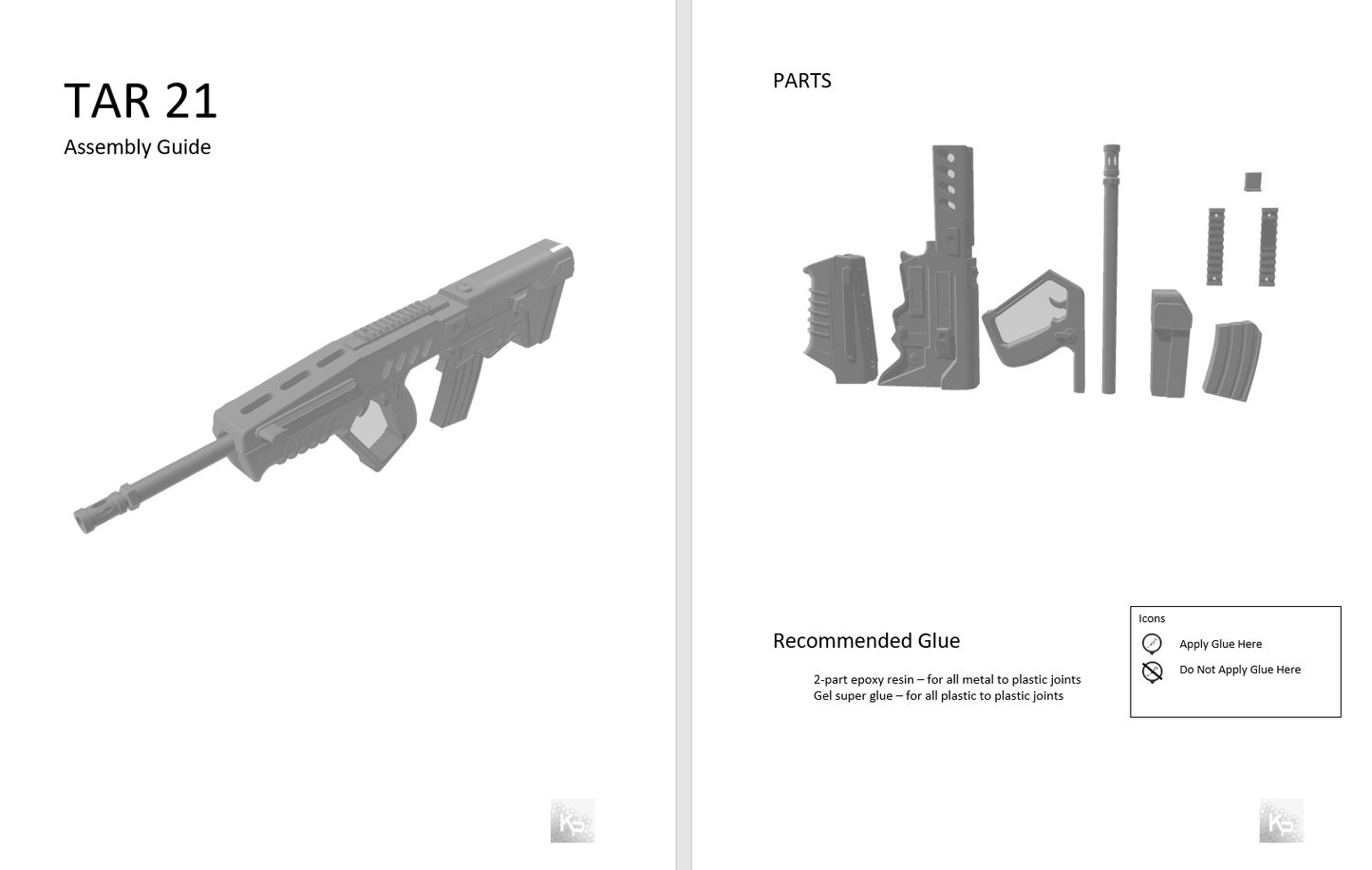 Girls Frontline TAR-21 Assault Rifle Prop Kit