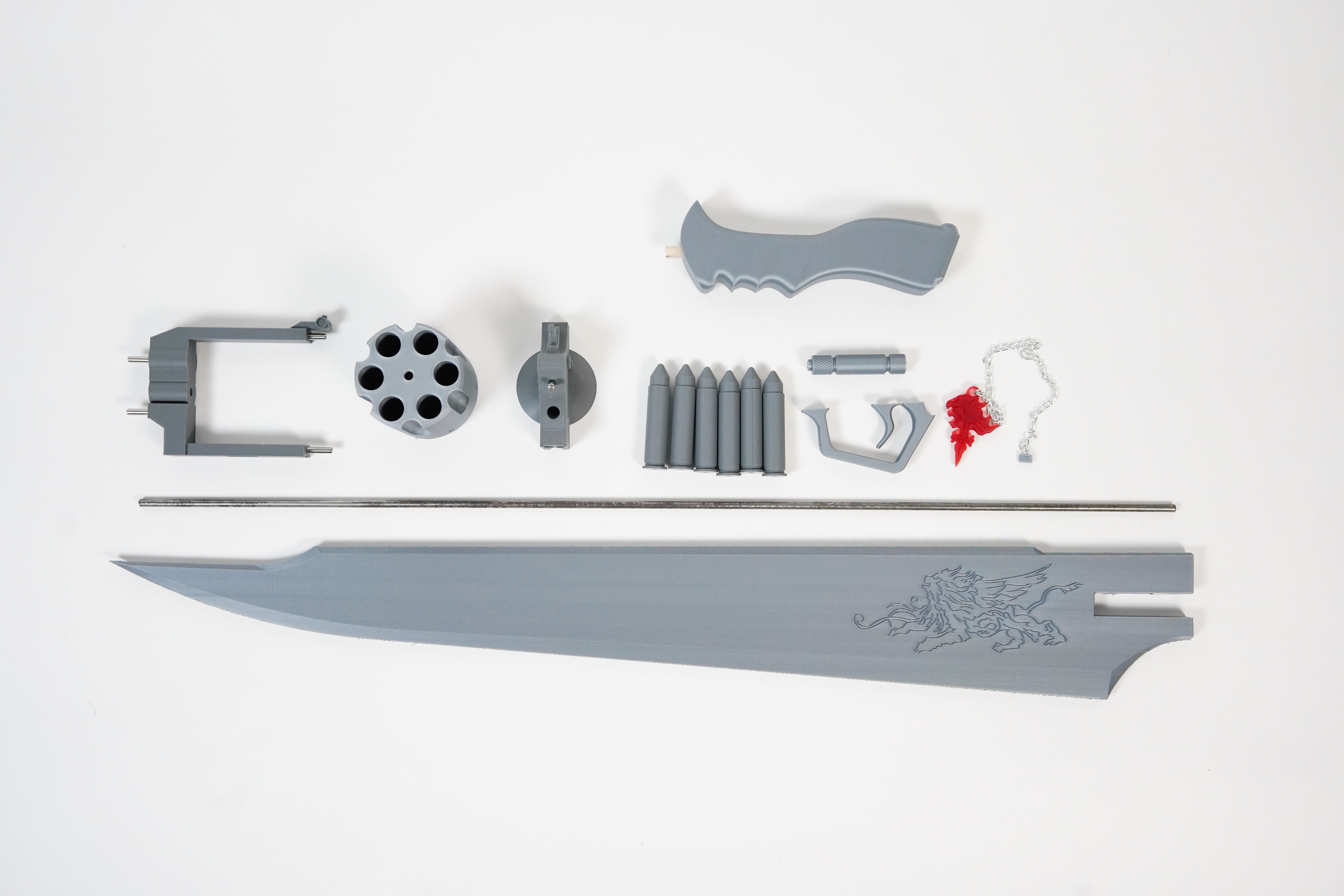 Final Fantasy VIII factory Squall Gunblade Prop Kit