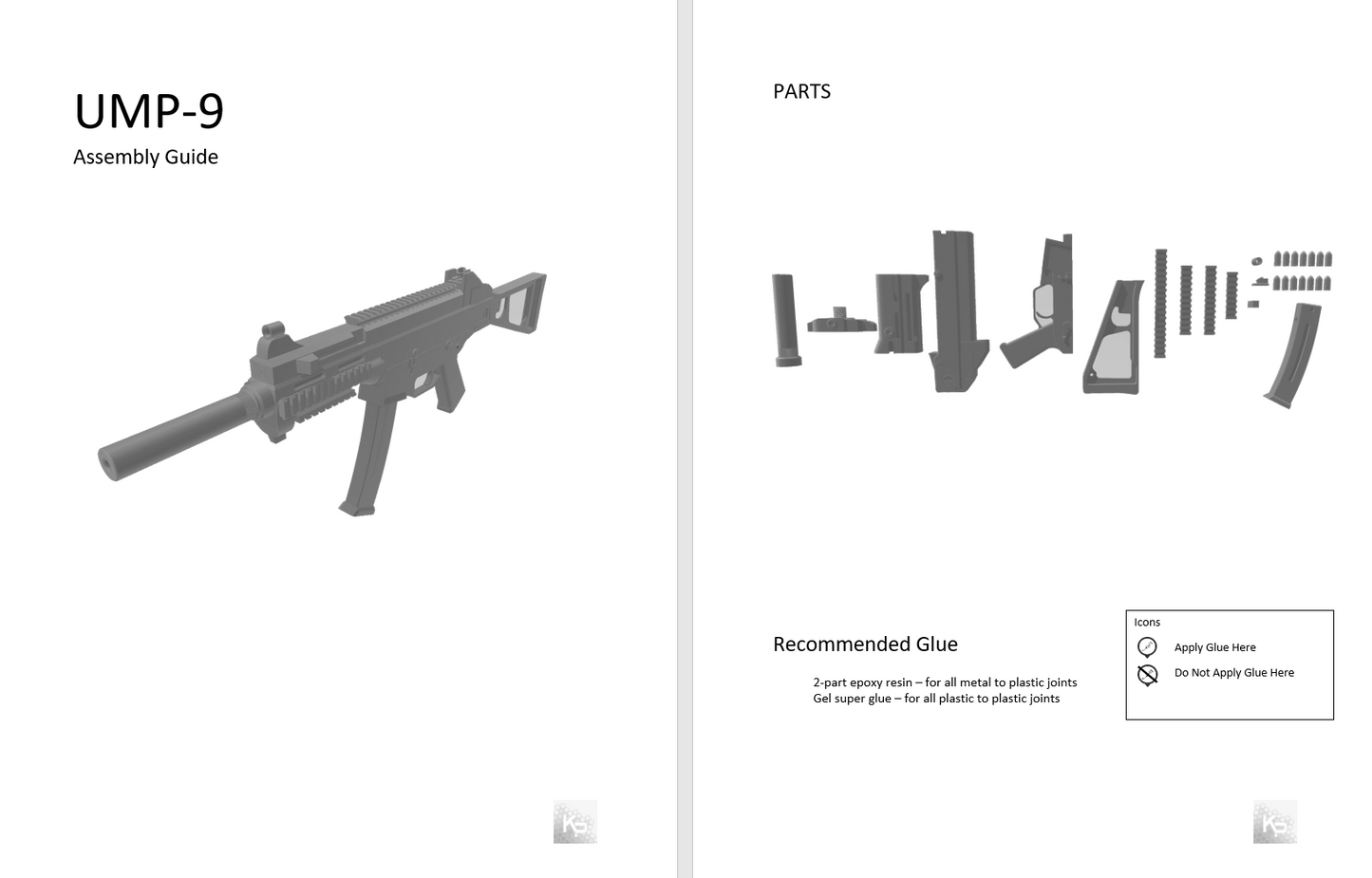 Girls Frontline UMP-9 SMG Prop Kit