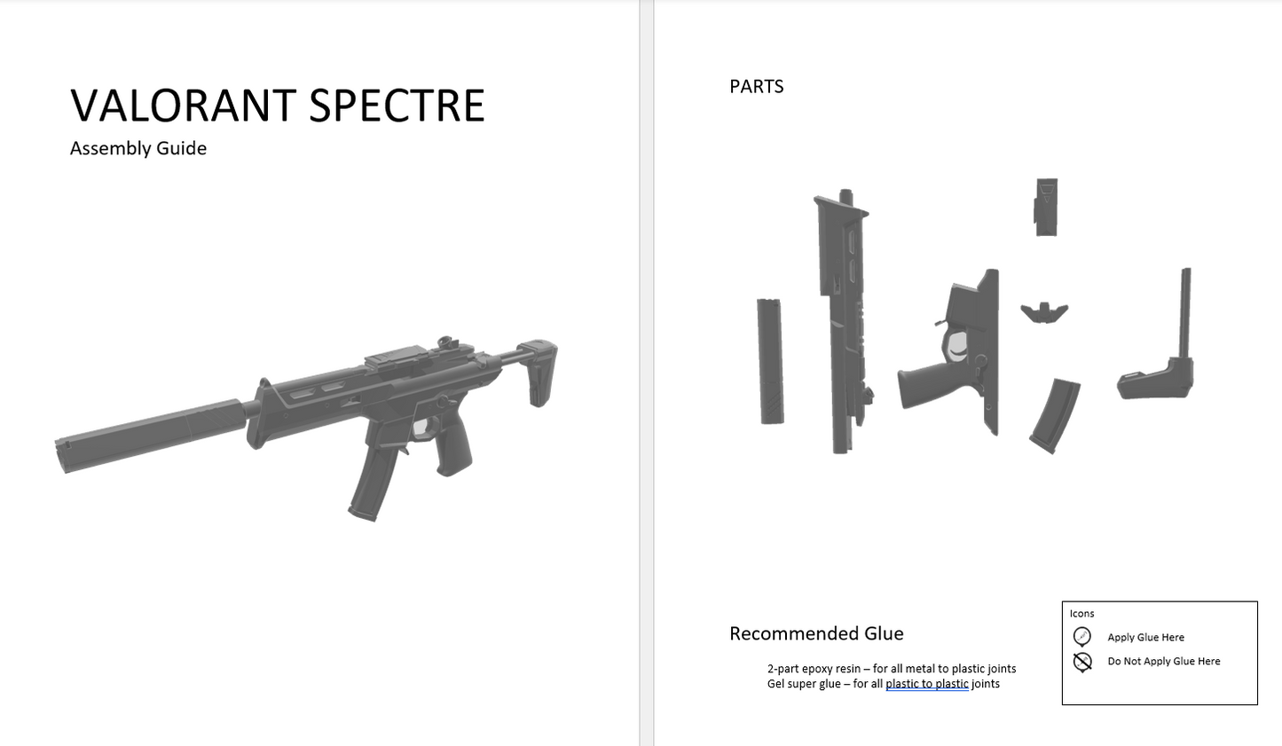 Valorant Spectre SMG Prop Kit