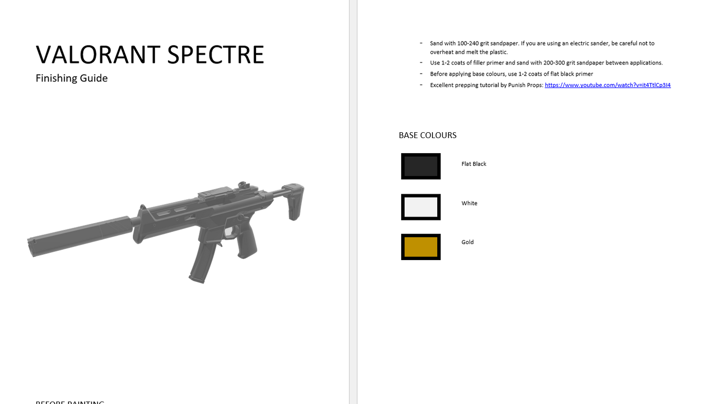 Valorant Spectre SMG Prop Kit