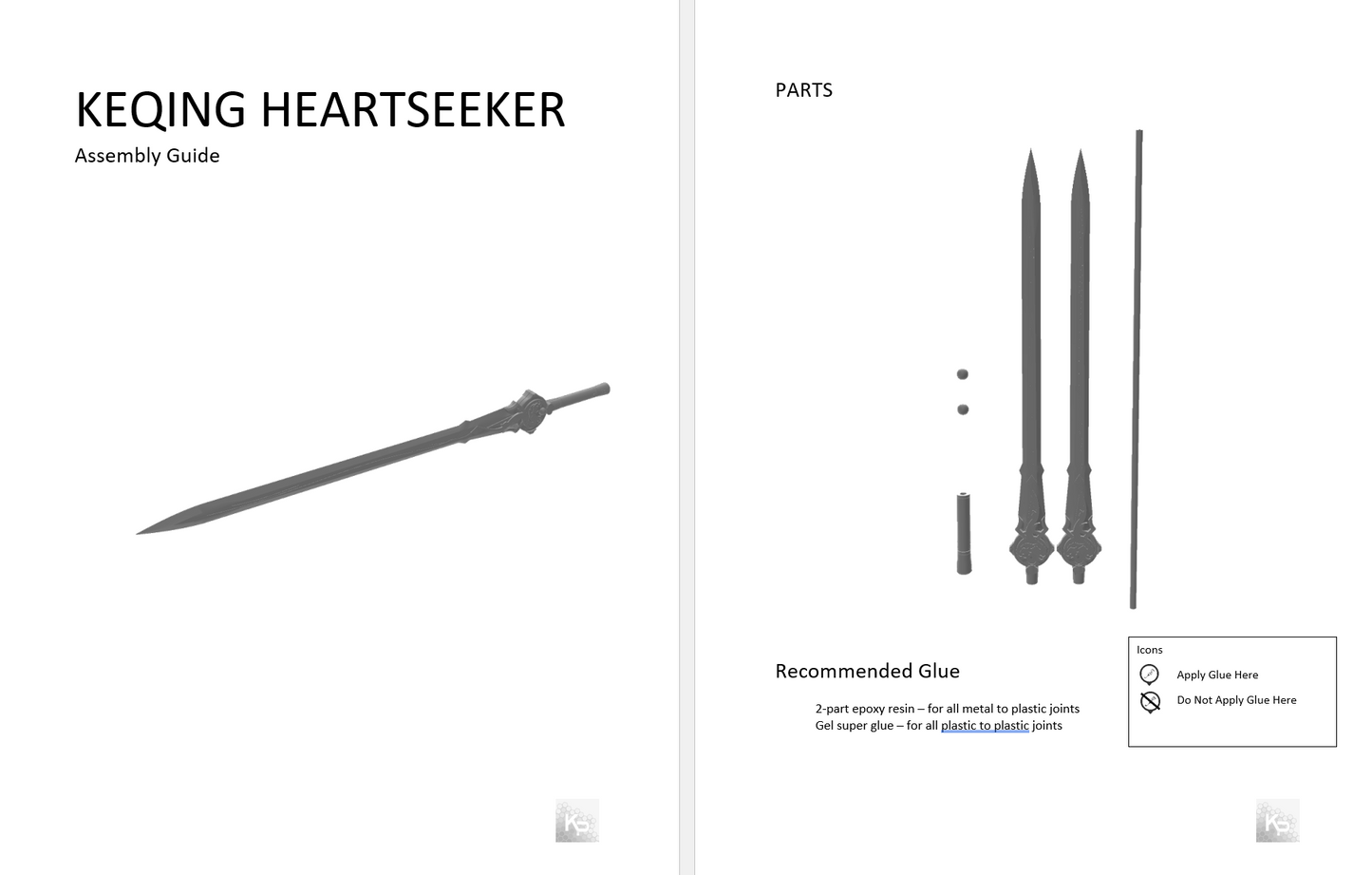 Genshin Impact Keqing Heartseeker Sword Kit